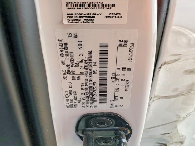 2023 Ford F150 მანქანა იყიდება აუქციონზე, vin: 1FTEW1C53PKE72290, აუქციონის ნომერი: 41841416