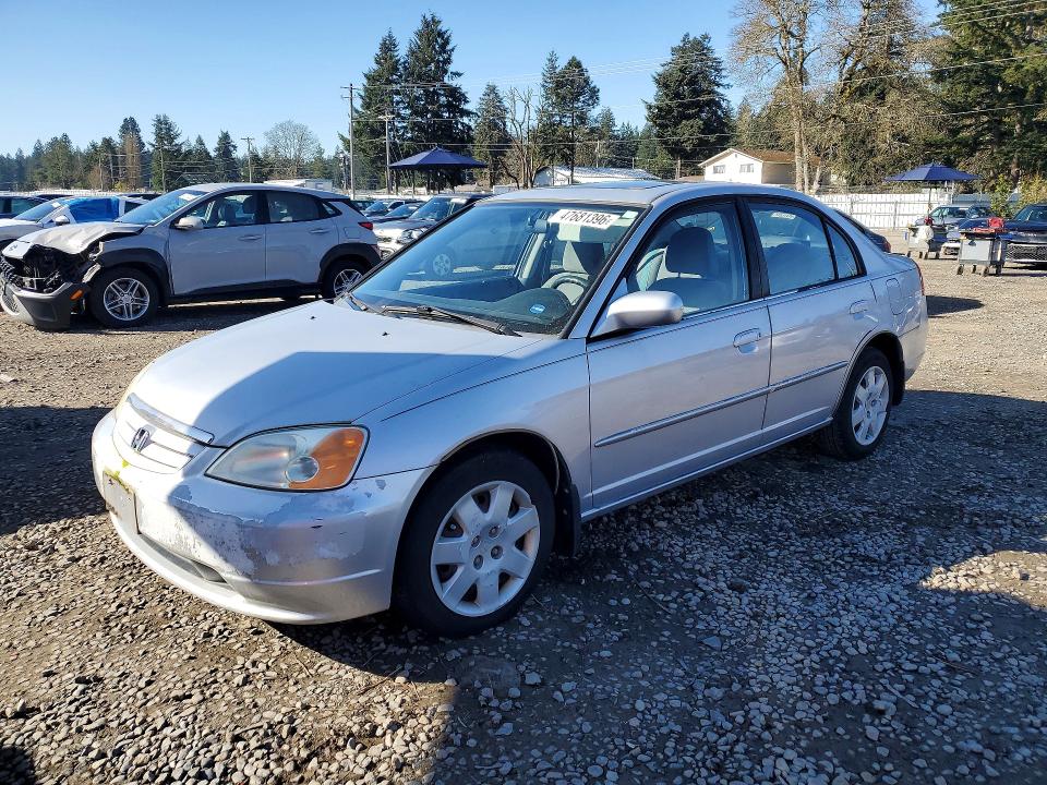 47681396 :رقم المزاد ، 1HGES267X2L053517 vin ، 2002 Honda Civic مزاد بيع