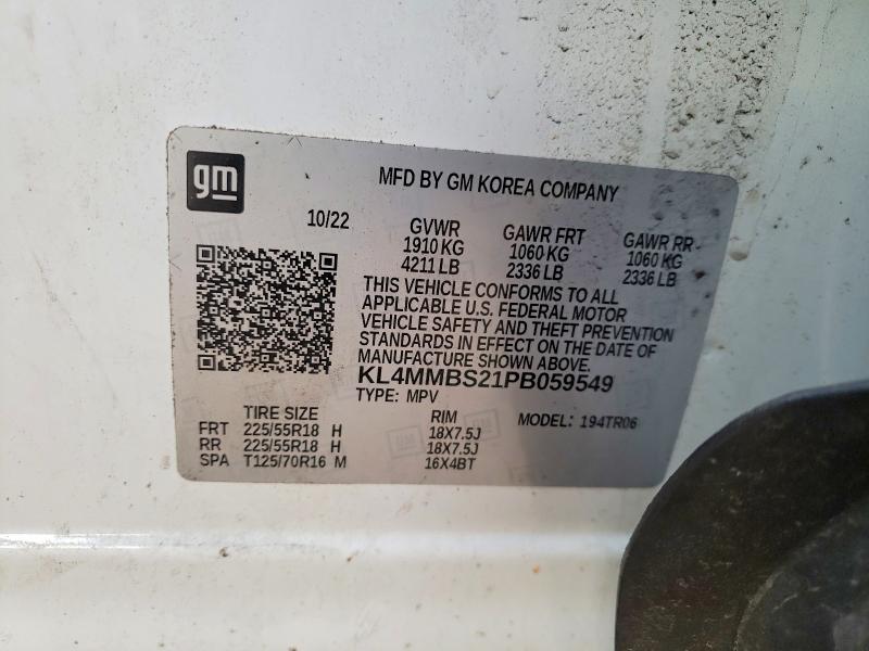 Aukcja sprzedaży 2023 Buick Encore Gx, vin: KL4MMBS21PB059549, numer aukcji: 45809686