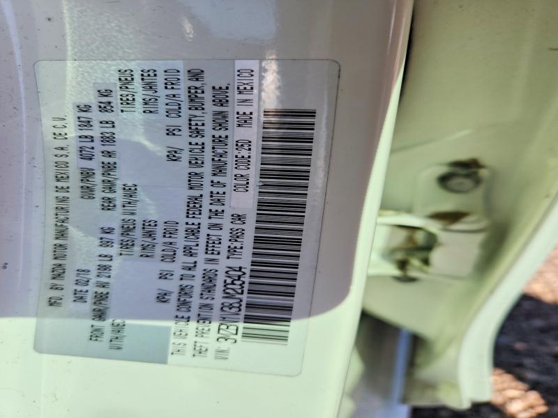 47672106 :رقم المزاد ، 3MZBN1V38JM205404 vin ، 2018 Mazda 3 مزاد بيع