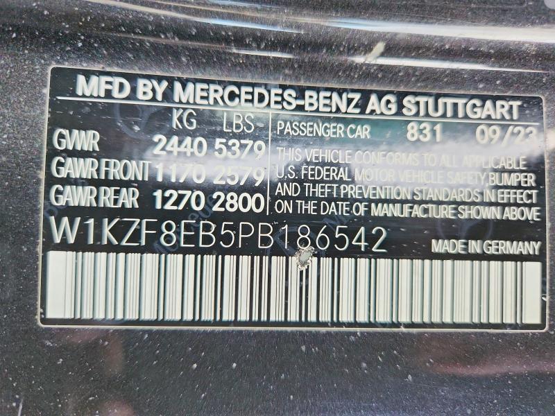 Aukcja sprzedaży 2023 Mercedes-benz E, vin: W1KZF8EB5PB186542, numer aukcji: 41654826