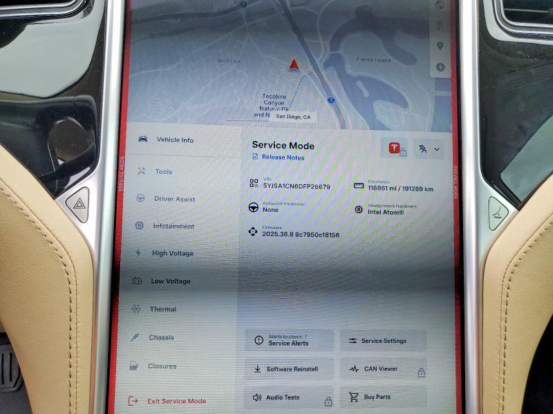 48277666 :رقم المزاد ، 5YJSA1CN6DFP26679 vin ، 2013 Tesla Model S مزاد بيع