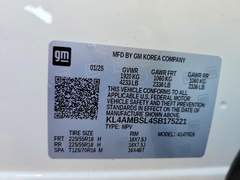 Aukcja sprzedaży 2025 Buick Encore Gx, vin: KL4AMBSL4SB175221, numer aukcji: 47099426