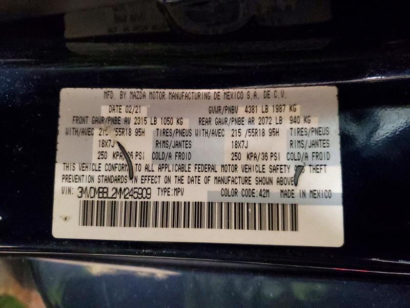 Продаж на аукціоні авто 2021 Mazda Cx-30, vin: 3MVDMBBL2MM245909, номер лоту: 46394926