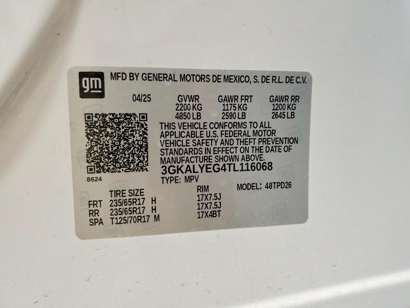 Aukcja sprzedaży 2026 Gmc Terrain, vin: 3GKALYEG4TL116068, numer aukcji: 79095535