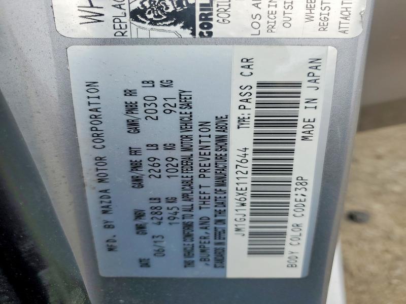 47128576 :رقم المزاد ، JM1GJ1W6XE1127644 vin ، 2014 Mazda 6 مزاد بيع