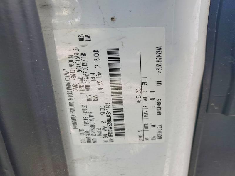 79972405 :رقم المزاد ، 1FDBW5Z88LKB11493 vin ، 2020 Ford Transit مزاد بيع