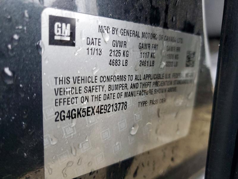 Продаж на аукціоні авто 2014 Buick Regal, vin: 2G4GK5EX4E9213778, номер лоту: 47622646