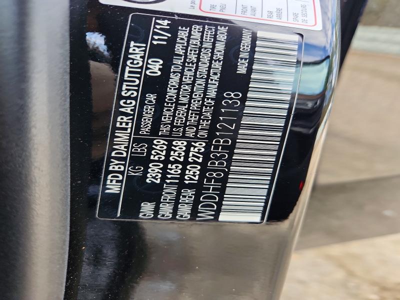79455205 :رقم المزاد ، WDDHF8JB3FB121138 vin ، 2015 Mercedes-benz E مزاد بيع