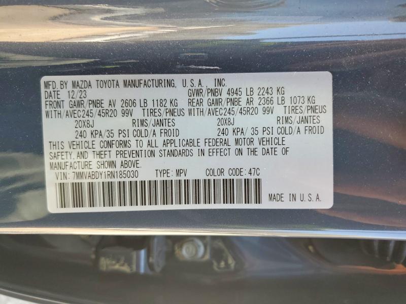 46615576 :رقم المزاد ، 7MMVABDY1RN185030 vin ، 2024 Mazda Cx-50 مزاد بيع