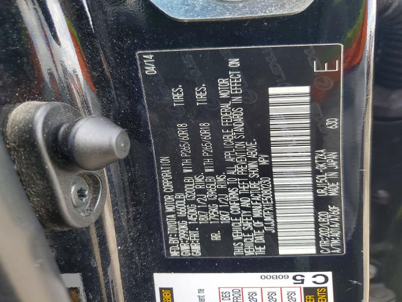 41931486 :رقم المزاد ، JTJJM7FX1E5080230 vin ، 2014 Lexus Gx 460 مزاد بيع