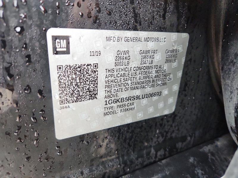 Продажа на аукционе авто 2020 Cadillac Ct6, vin: 1G6KB5RS9LU106693, номер лота: 79810505