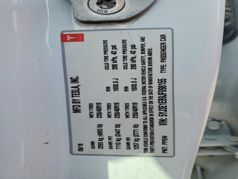 Продажа на аукционе авто 2018 Tesla Model 3, vin: 5YJ3E1EB9JF098155, номер лота: 79953565