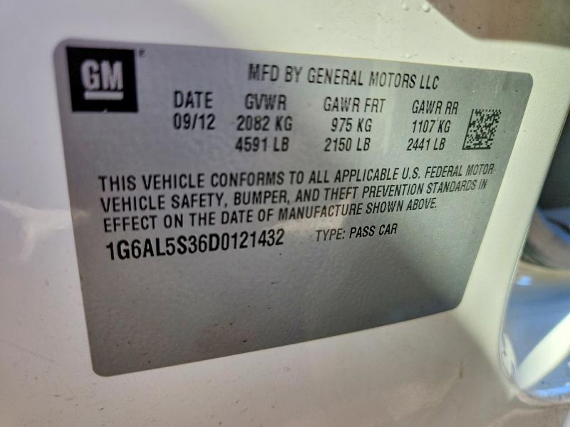 Продажа на аукционе авто 2013 Cadillac Ats, vin: 1G6AL5S36D0121432, номер лота: 42055546