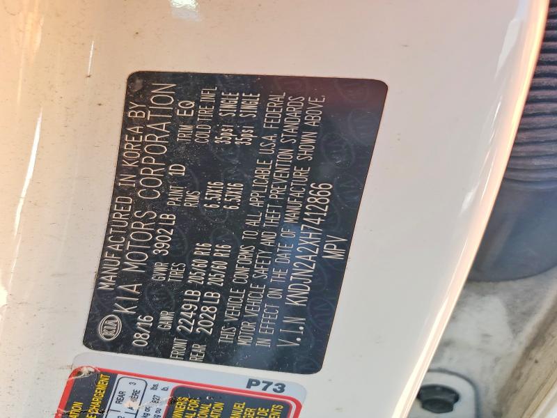 Продажа на аукционе авто 2017 Kia Soul, vin: KNDJN2A2XH7412866, номер лота: 46429936