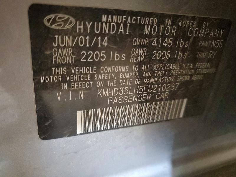 Aukcja sprzedaży 2014 Hyundai Elantra Gt, vin: KMHD35LH5EU210287, numer aukcji: 42016486