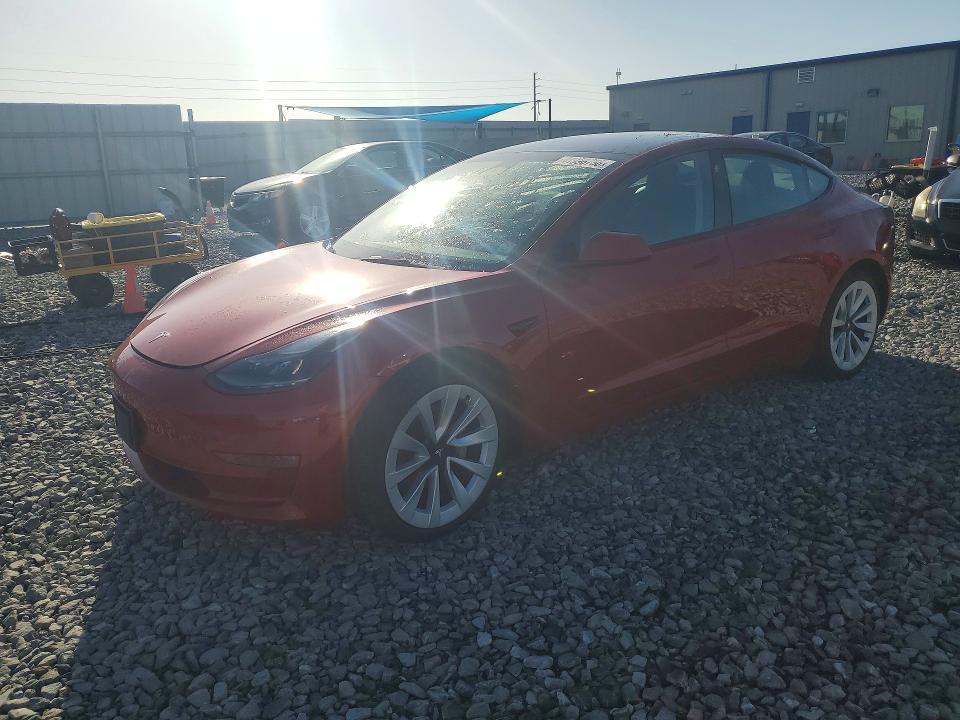 41996756 :رقم المزاد ، 5YJ3E1EB0NF186534 vin ، 2022 Tesla Model 3 مزاد بيع