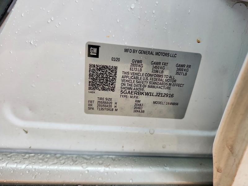 Продажа на аукционе авто 2020 Buick Enclave, vin: 5GAERBKW1LJ212916, номер лота: 46013646