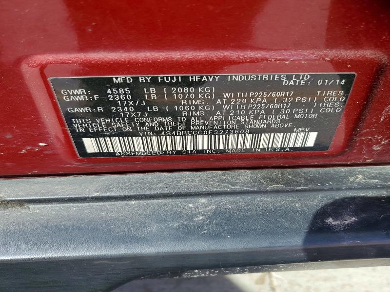 Продаж на аукціоні авто 2014 Subaru Outback, vin: 4S4BRCCC0E3273608, номер лоту: 48209056