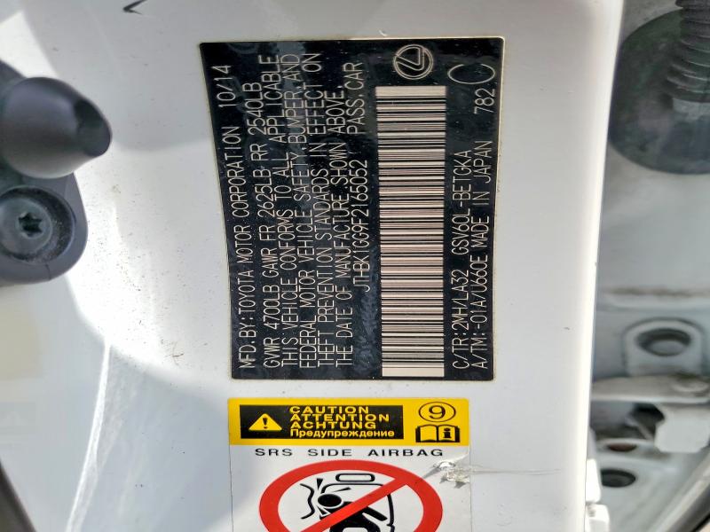 Продаж на аукціоні авто 2015 Lexus Es 350, vin: JTHBK1GG9F2165052, номер лоту: 47132436