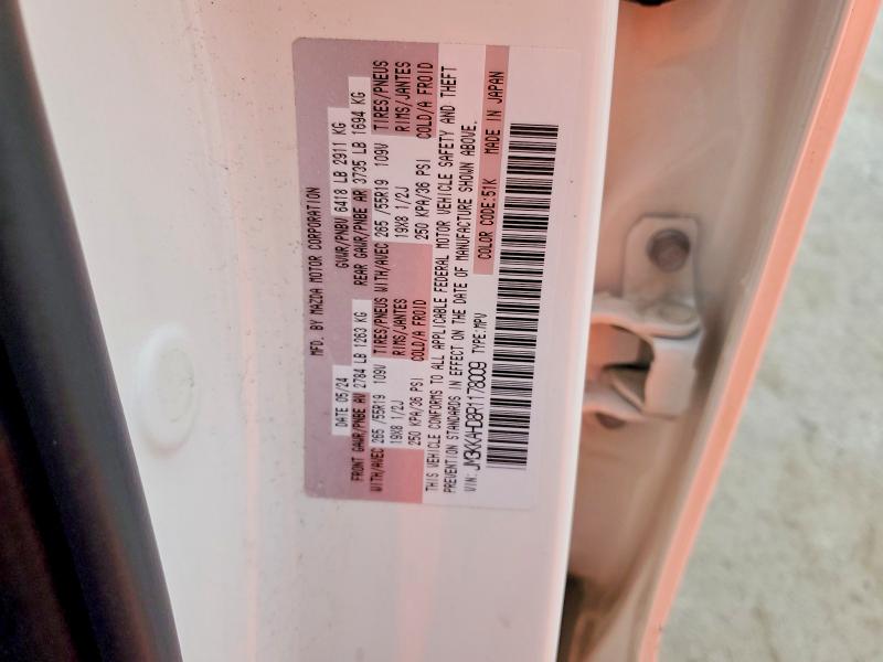 Aukcja sprzedaży 2024 Mazda Cx-90, vin: JM3KKAHD8R1178009, numer aukcji: 47973946