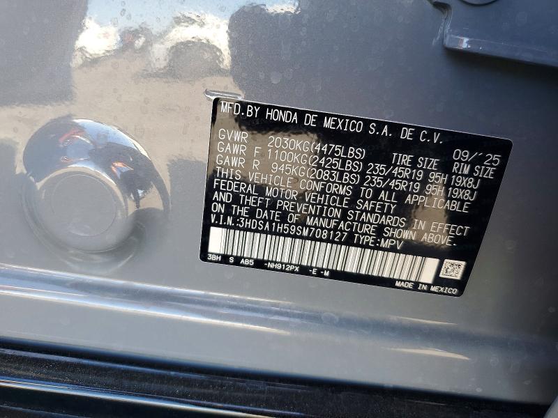2025 Acura Adx მანქანა იყიდება აუქციონზე, vin: 3HDSA1H59SM708127, აუქციონის ნომერი: 46905876