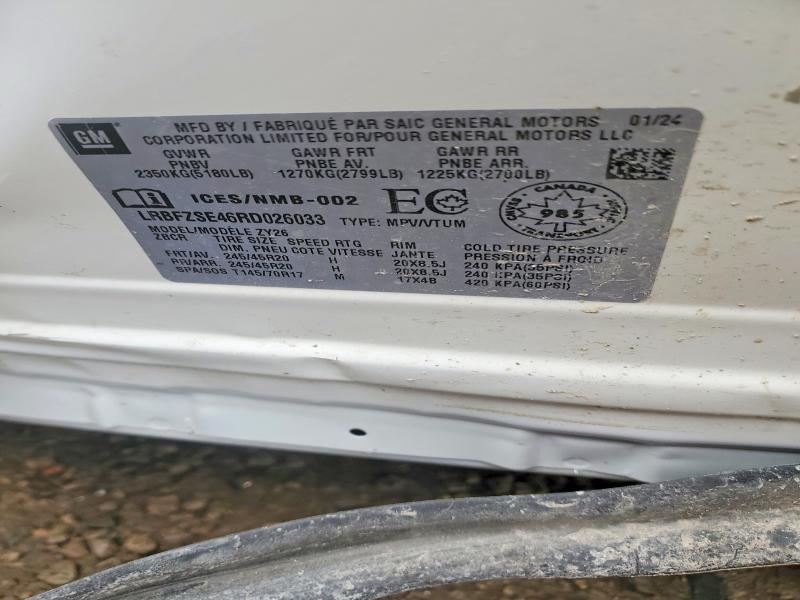 Продаж на аукціоні авто 2024 Buick Envision, vin: LRBFZSE46RD026033, номер лоту: 46505406