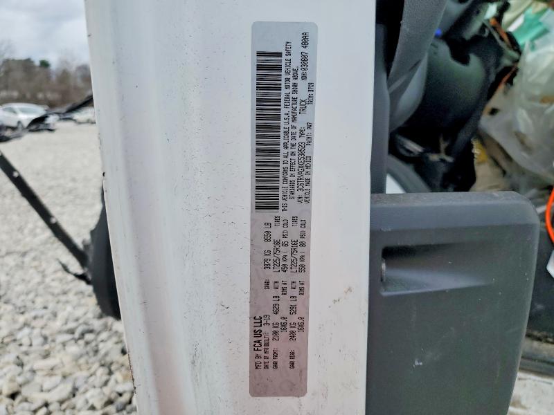 47401906 :رقم المزاد ، 3C6TRVAGXKE530523 vin ، 2019 Ram Promaster 1500 مزاد بيع