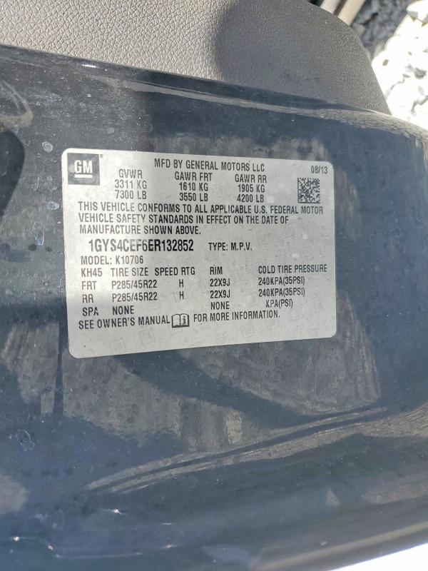 Aukcja sprzedaży 2014 Cadillac Escalade, vin: 1GYS4CEF6ER132852, numer aukcji: 41709846