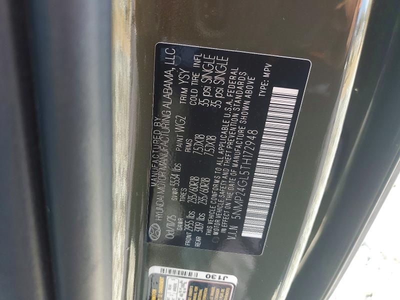 Продаж на аукціоні авто 2026 Hyundai Santa Fe, vin: 5NMP24GL5TH172948, номер лоту: 45610406
