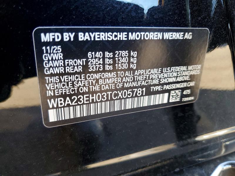 Продажа на аукционе авто 2026 Bmw 740, vin: WBA23EH03TCX05781, номер лота: 46900476