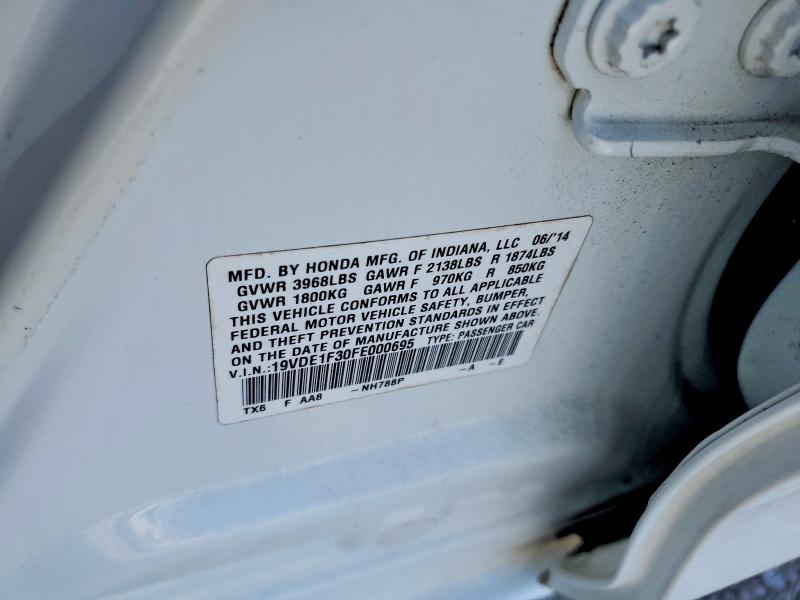 Продаж на аукціоні авто 2015 Acura Ilx, vin: 19VDE1F30FE000695, номер лоту: 47280716