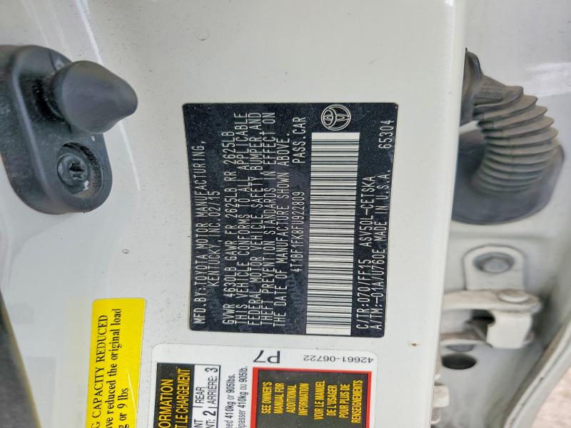 2015 Toyota Camry მანქანა იყიდება აუქციონზე, vin: 4T1BF1FK8FU922809, აუქციონის ნომერი: 45573966