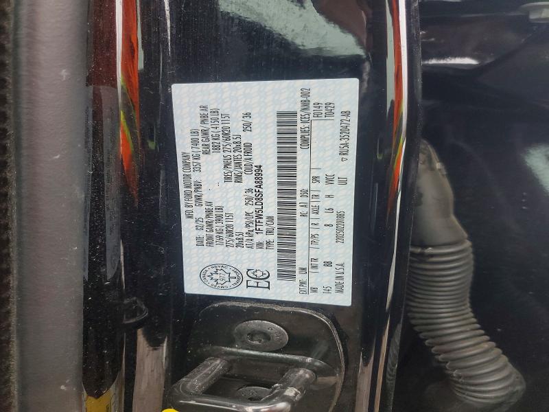 2025 Ford F150 მანქანა იყიდება აუქციონზე, vin: 1FTFW5LD8SFA88994, აუქციონის ნომერი: 46489456