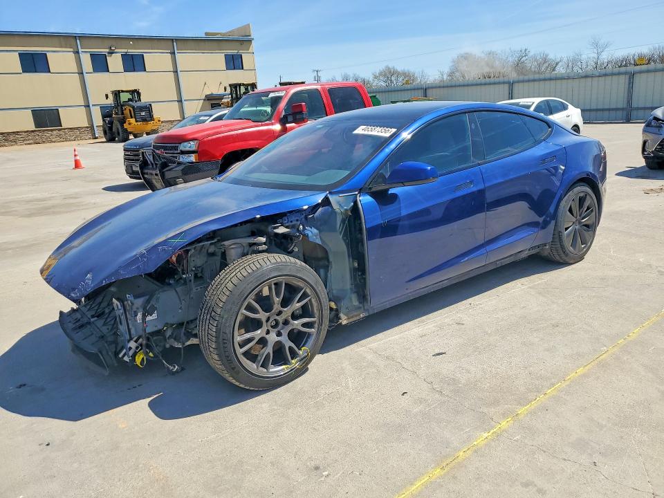 2022 Tesla Model S მანქანა იყიდება აუქციონზე, vin: 5YJSA1E51NF489484, აუქციონის ნომერი: 46587356