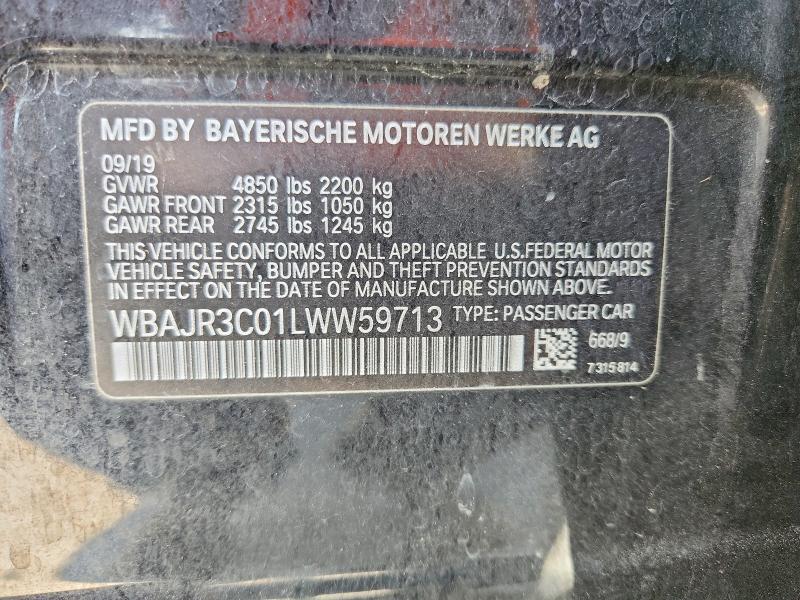 Aukcja sprzedaży 2020 Bmw 530, vin: WBAJR3C01LWW59713, numer aukcji: 79291085