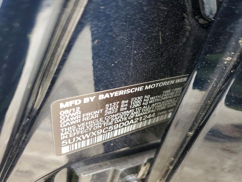 46364576 :رقم المزاد ، 5UXWX9C59D0A21244 vin ، 2013 Bmw X3 مزاد بيع