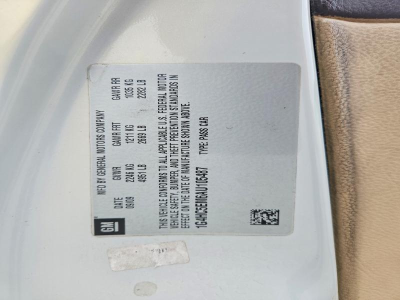 Продажа на аукционе авто 2010 Buick Lucerne, vin: 1G4HC5EM6AU105487, номер лота: 79736995