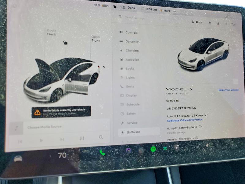 Aukcja sprzedaży 2019 Tesla Model 3, vin: 5YJ3E1EA5KF190517, numer aukcji: 45884156