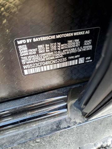 Продаж на аукціоні авто 2024 Bmw Ix, vin: WB523CF04RCN52035, номер лоту: 77792685