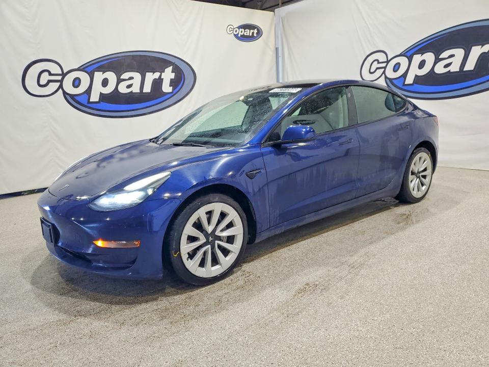 Продажа на аукционе авто 2022 Tesla Model 3, vin: 5YJ3E1EBXNF300703, номер лота: 46711346