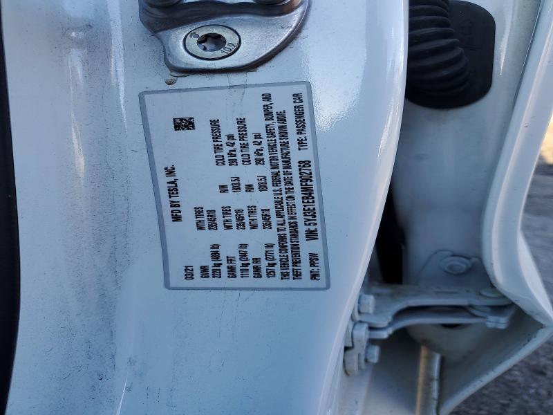 Aukcja sprzedaży 2021 Tesla Model 3, vin: 5YJ3E1EB4MF902768, numer aukcji: 47644526