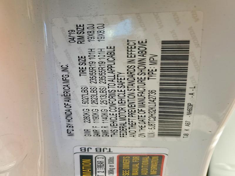 Aukcja sprzedaży 2019 Acura Rdx, vin: 5J8TC2H32KL042736, numer aukcji: 47592896