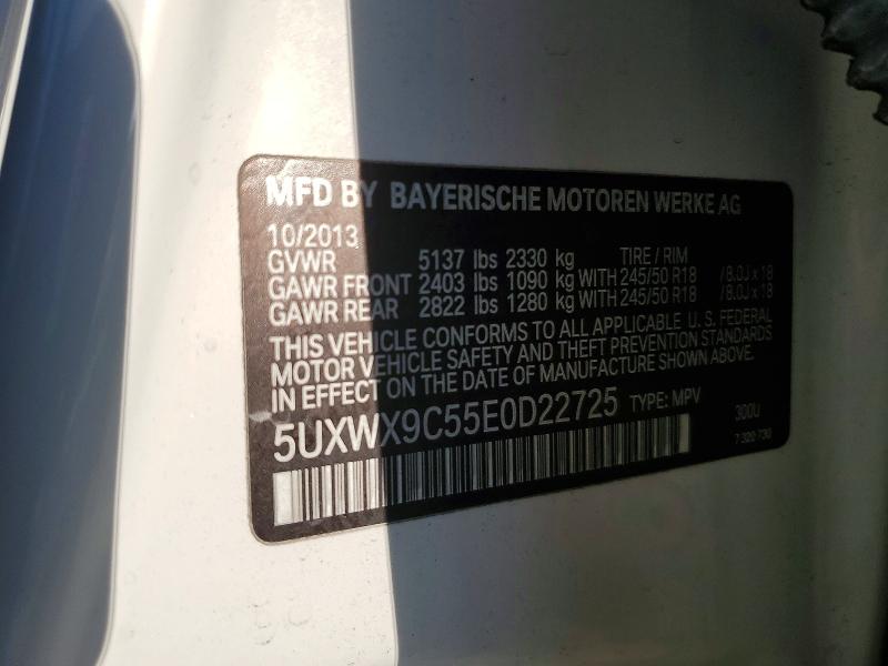Auction sale of the 2014 Bmw X3, vin: 5UXWX9C55E0D22725, lot number: 41959776