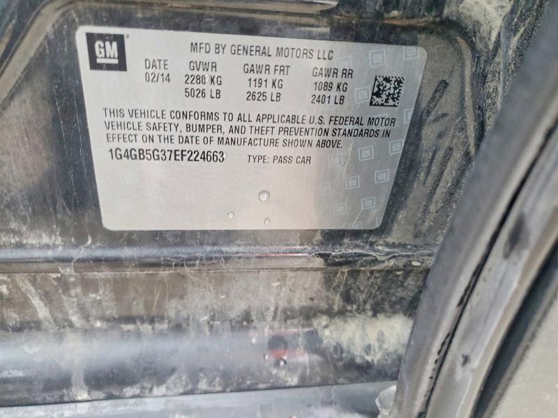 Продажа на аукционе авто 2014 Buick Lacrosse, vin: 1G4GB5G37EF224663, номер лота: 79897745