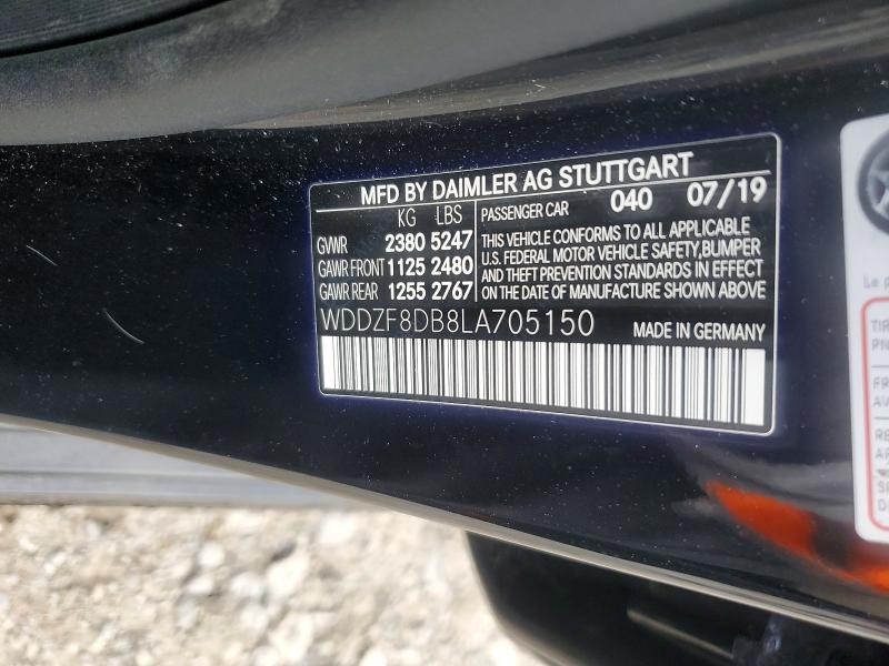 Продаж на аукціоні авто 2020 Mercedes-benz E, vin: WDDZF8DB8LA705150, номер лоту: 47156906