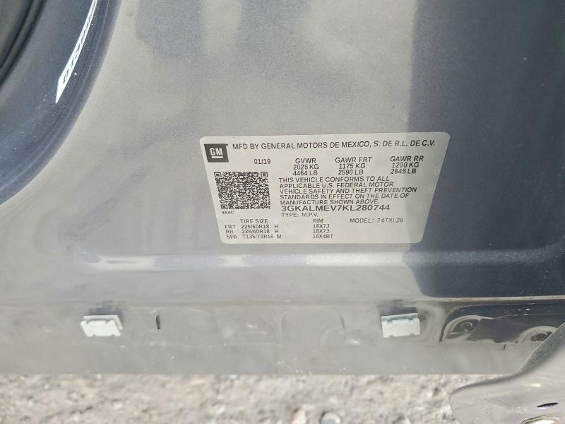 Aukcja sprzedaży 2019 Gmc Terrain, vin: 3GKALMEV7KL280744, numer aukcji: 47165156