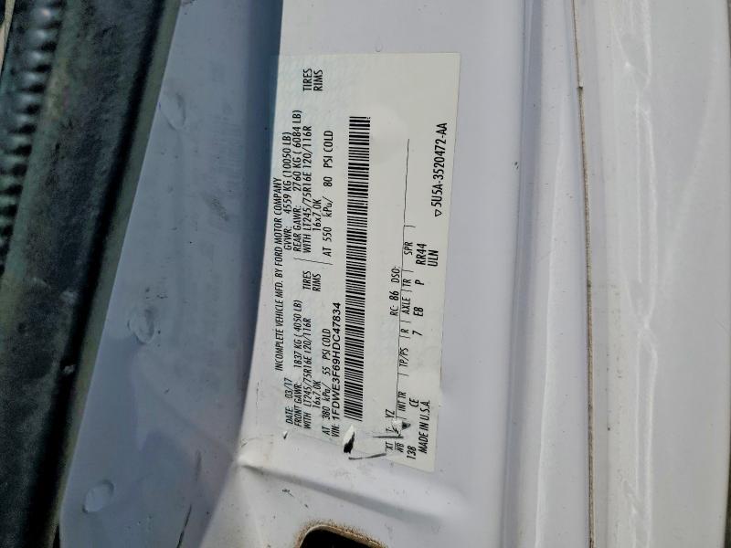 54898996 :رقم المزاد ، 1FDWE3F69HDC47834 vin ، 2017 Ford Econoline مزاد بيع