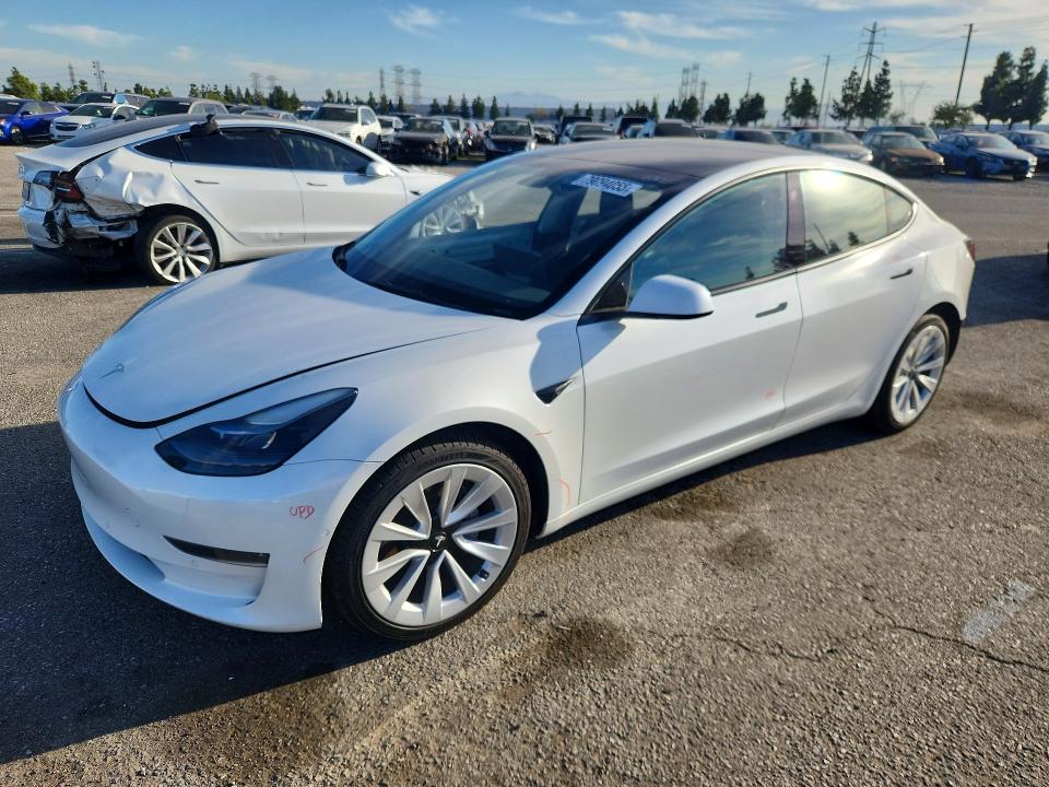 2022 Tesla Model 3 მანქანა იყიდება აუქციონზე, vin: 5YJ3E1EB4NF209541, აუქციონის ნომერი: 79094055