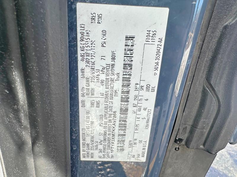 77341775 :رقم المزاد ، 1FTYR3XM7KKA97868 vin ، 2019 Ford Transit مزاد بيع